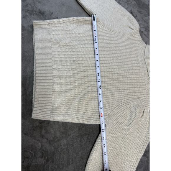 J.Crew Puff Sleeve Turtleneck Sweater XS Ivory Wool Alpaca Blend Long Sleeve - Picture 8 of 10